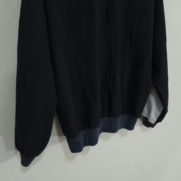 Vintage 80s Top Teddi Sport Womens 10 Black White Blouson Retro Floral D… - Picture 11 of 11